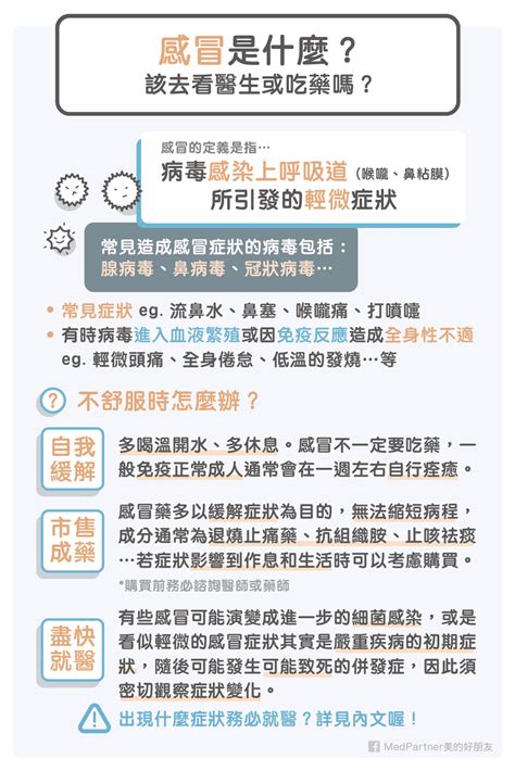 感冒什麼時候好|感冒該吃藥？何時需就醫？醫師教你辨別感冒嚴重程度｜元氣